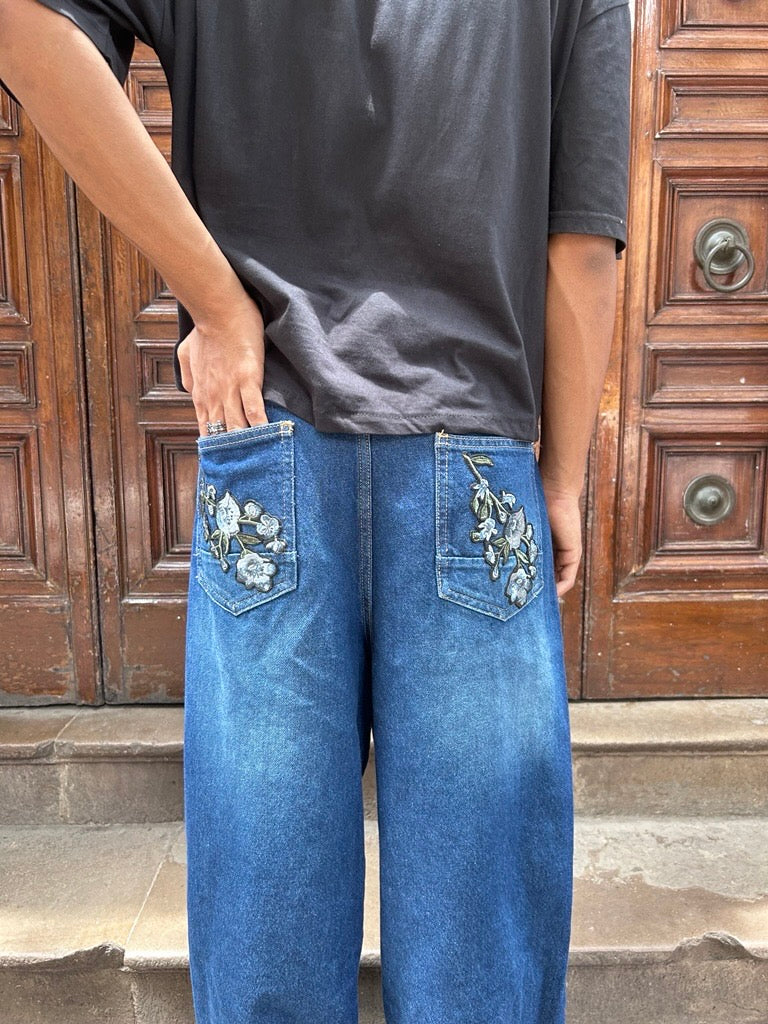 Pockfloral Denium Jean