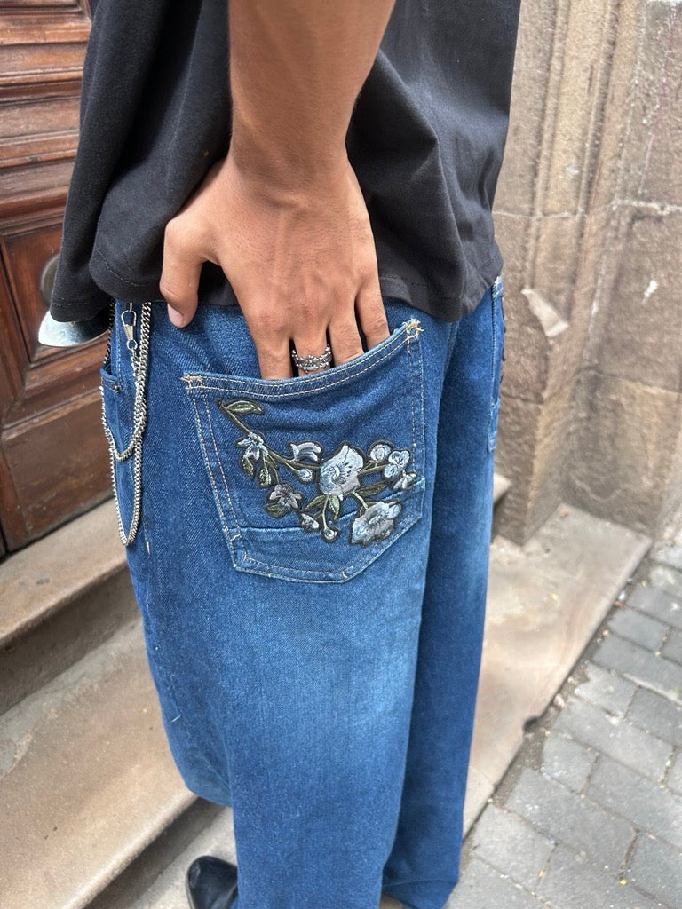 Pockfloral Denium Jean